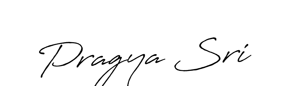 Create a beautiful signature design for name Pragya Sri. With this signature (Antro_Vectra_Bolder) fonts, you can make a handwritten signature for free. Pragya Sri signature style 7 images and pictures png