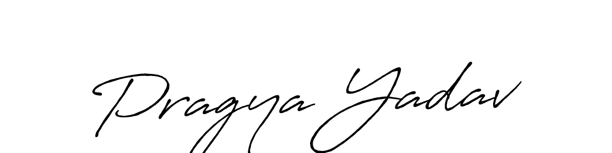 It looks lik you need a new signature style for name Pragya Yadav. Design unique handwritten (Antro_Vectra_Bolder) signature with our free signature maker in just a few clicks. Pragya Yadav signature style 7 images and pictures png