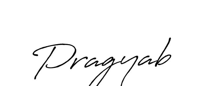 Create a beautiful signature design for name Pragyab. With this signature (Antro_Vectra_Bolder) fonts, you can make a handwritten signature for free. Pragyab signature style 7 images and pictures png