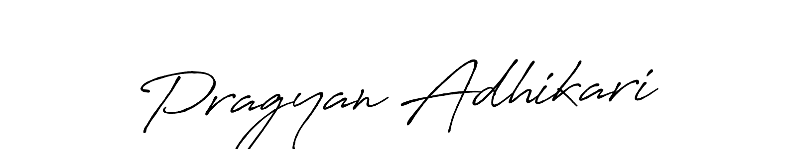 Use a signature maker to create a handwritten signature online. With this signature software, you can design (Antro_Vectra_Bolder) your own signature for name Pragyan Adhikari. Pragyan Adhikari signature style 7 images and pictures png