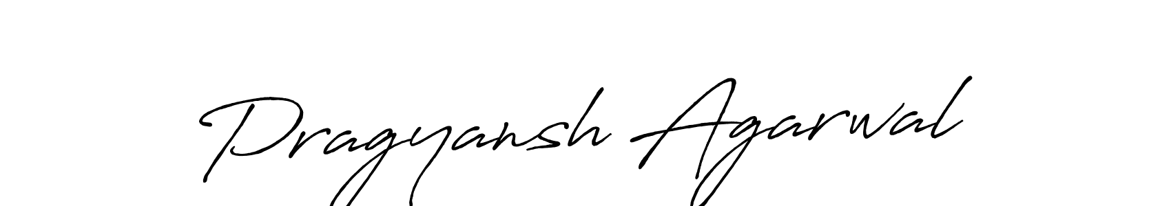 How to make Pragyansh Agarwal name signature. Use Antro_Vectra_Bolder style for creating short signs online. This is the latest handwritten sign. Pragyansh Agarwal signature style 7 images and pictures png