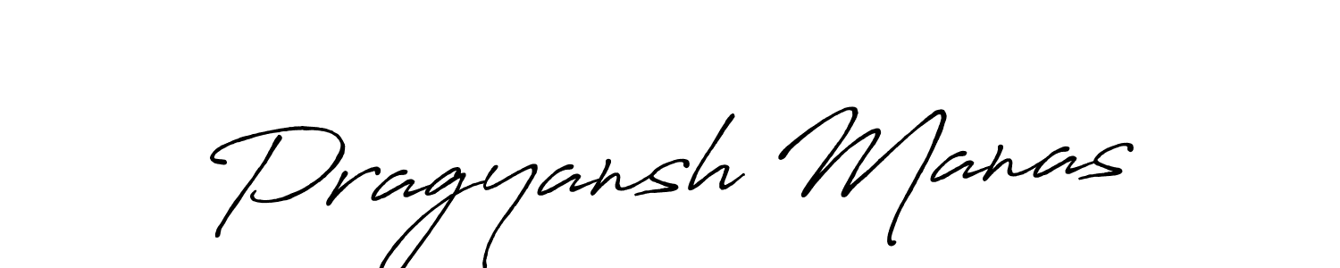 The best way (Antro_Vectra_Bolder) to make a short signature is to pick only two or three words in your name. The name Pragyansh Manas include a total of six letters. For converting this name. Pragyansh Manas signature style 7 images and pictures png