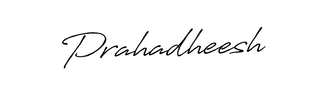 Use a signature maker to create a handwritten signature online. With this signature software, you can design (Antro_Vectra_Bolder) your own signature for name Prahadheesh. Prahadheesh signature style 7 images and pictures png