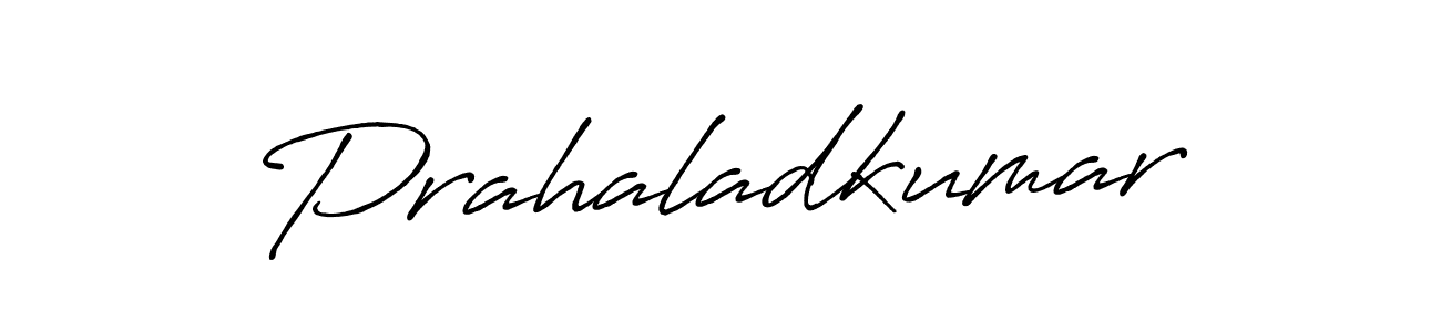 How to make Prahaladkumar name signature. Use Antro_Vectra_Bolder style for creating short signs online. This is the latest handwritten sign. Prahaladkumar signature style 7 images and pictures png
