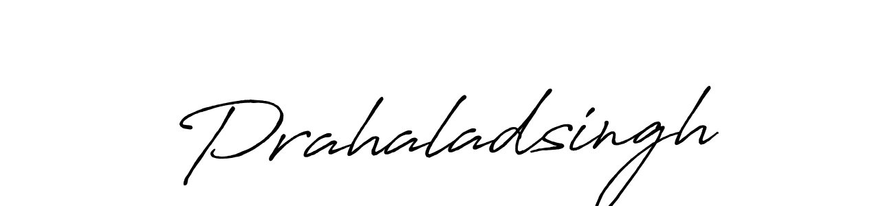 Create a beautiful signature design for name Prahaladsingh. With this signature (Antro_Vectra_Bolder) fonts, you can make a handwritten signature for free. Prahaladsingh signature style 7 images and pictures png