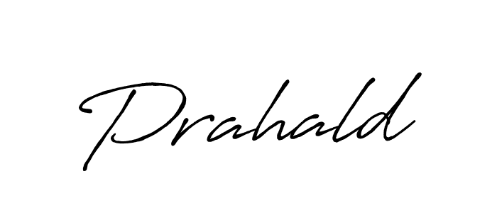 Make a beautiful signature design for name Prahald. With this signature (Antro_Vectra_Bolder) style, you can create a handwritten signature for free. Prahald signature style 7 images and pictures png