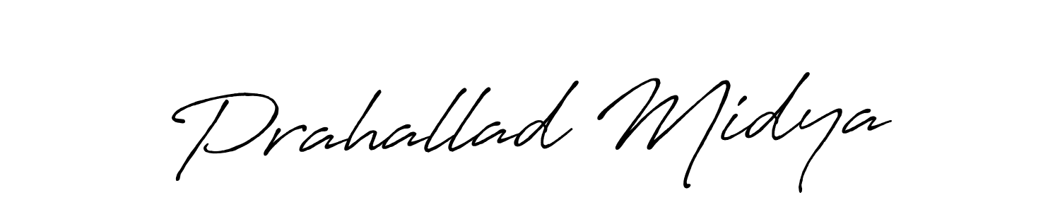 How to make Prahallad Midya signature? Antro_Vectra_Bolder is a professional autograph style. Create handwritten signature for Prahallad Midya name. Prahallad Midya signature style 7 images and pictures png