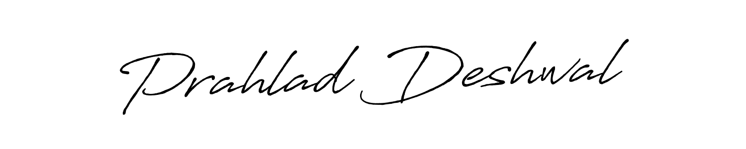 Similarly Antro_Vectra_Bolder is the best handwritten signature design. Signature creator online .You can use it as an online autograph creator for name Prahlad Deshwal. Prahlad Deshwal signature style 7 images and pictures png