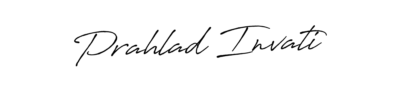 Use a signature maker to create a handwritten signature online. With this signature software, you can design (Antro_Vectra_Bolder) your own signature for name Prahlad Invati. Prahlad Invati signature style 7 images and pictures png