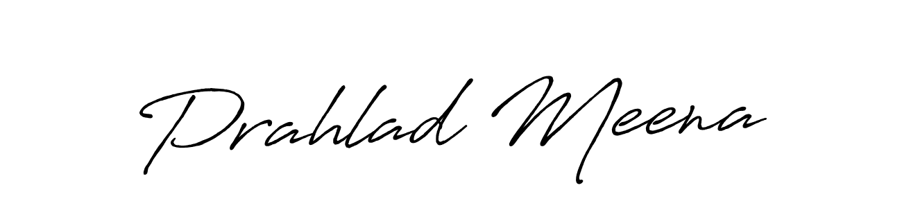Prahlad Meena stylish signature style. Best Handwritten Sign (Antro_Vectra_Bolder) for my name. Handwritten Signature Collection Ideas for my name Prahlad Meena. Prahlad Meena signature style 7 images and pictures png