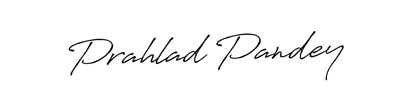 Prahlad Pandey stylish signature style. Best Handwritten Sign (Antro_Vectra_Bolder) for my name. Handwritten Signature Collection Ideas for my name Prahlad Pandey. Prahlad Pandey signature style 7 images and pictures png