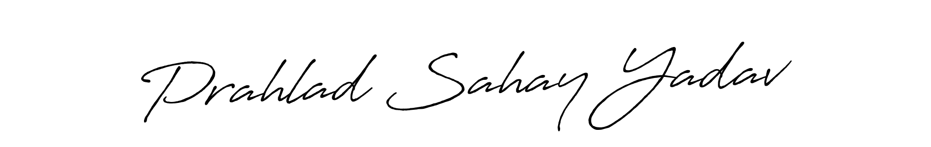 Similarly Antro_Vectra_Bolder is the best handwritten signature design. Signature creator online .You can use it as an online autograph creator for name Prahlad Sahay Yadav. Prahlad Sahay Yadav signature style 7 images and pictures png