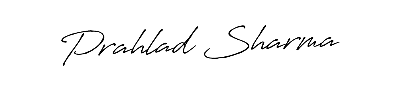 How to make Prahlad Sharma name signature. Use Antro_Vectra_Bolder style for creating short signs online. This is the latest handwritten sign. Prahlad Sharma signature style 7 images and pictures png