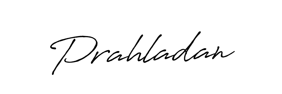 Make a beautiful signature design for name Prahladan. With this signature (Antro_Vectra_Bolder) style, you can create a handwritten signature for free. Prahladan signature style 7 images and pictures png