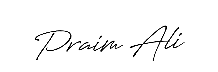 Praim Ali stylish signature style. Best Handwritten Sign (Antro_Vectra_Bolder) for my name. Handwritten Signature Collection Ideas for my name Praim Ali. Praim Ali signature style 7 images and pictures png