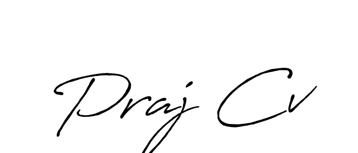 How to make Praj Cv signature? Antro_Vectra_Bolder is a professional autograph style. Create handwritten signature for Praj Cv name. Praj Cv signature style 7 images and pictures png