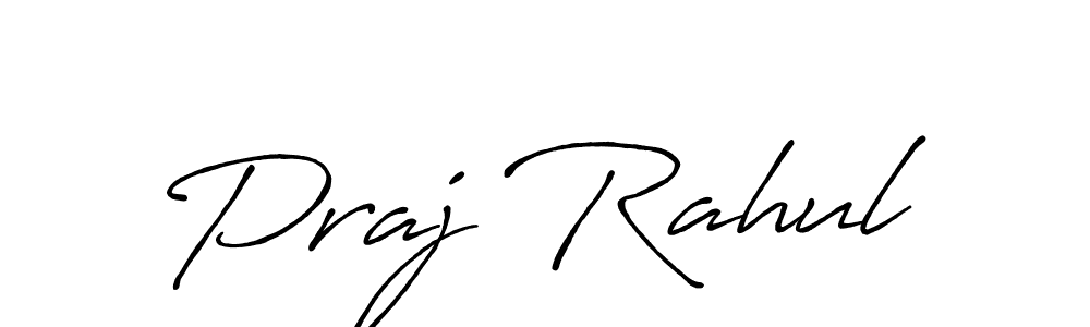 Create a beautiful signature design for name Praj Rahul. With this signature (Antro_Vectra_Bolder) fonts, you can make a handwritten signature for free. Praj Rahul signature style 7 images and pictures png