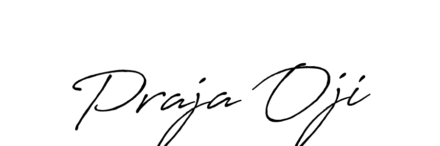 How to make Praja Oji signature? Antro_Vectra_Bolder is a professional autograph style. Create handwritten signature for Praja Oji name. Praja Oji signature style 7 images and pictures png