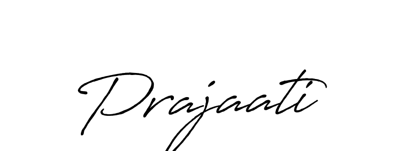 Make a beautiful signature design for name Prajaati. With this signature (Antro_Vectra_Bolder) style, you can create a handwritten signature for free. Prajaati signature style 7 images and pictures png