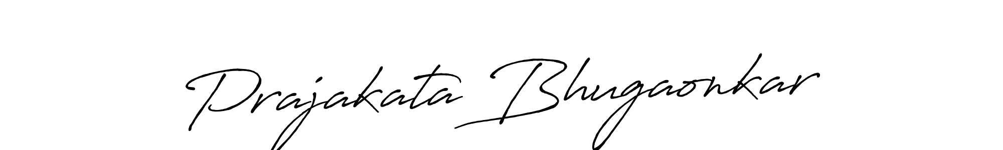 You should practise on your own different ways (Antro_Vectra_Bolder) to write your name (Prajakata Bhugaonkar) in signature. don't let someone else do it for you. Prajakata Bhugaonkar signature style 7 images and pictures png