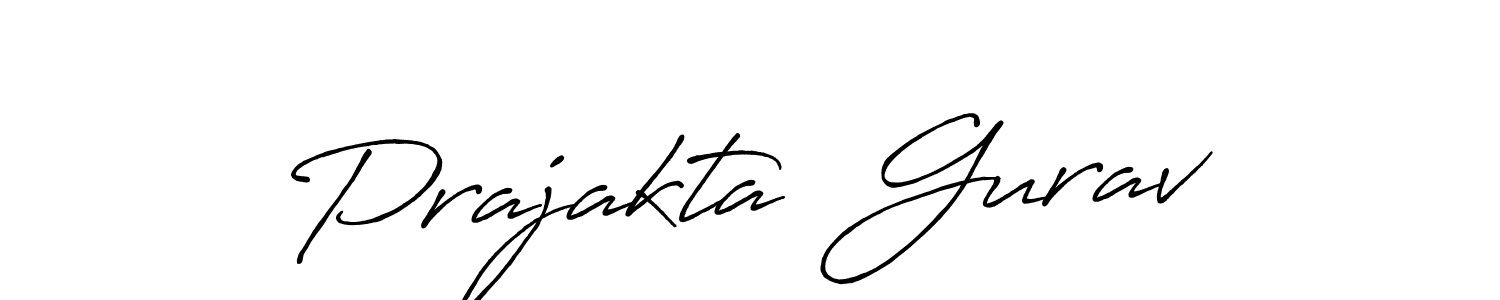 Design your own signature with our free online signature maker. With this signature software, you can create a handwritten (Antro_Vectra_Bolder) signature for name Prajakta  Gurav. Prajakta  Gurav signature style 7 images and pictures png
