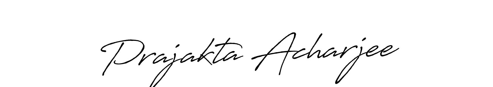 Also You can easily find your signature by using the search form. We will create Prajakta Acharjee name handwritten signature images for you free of cost using Antro_Vectra_Bolder sign style. Prajakta Acharjee signature style 7 images and pictures png