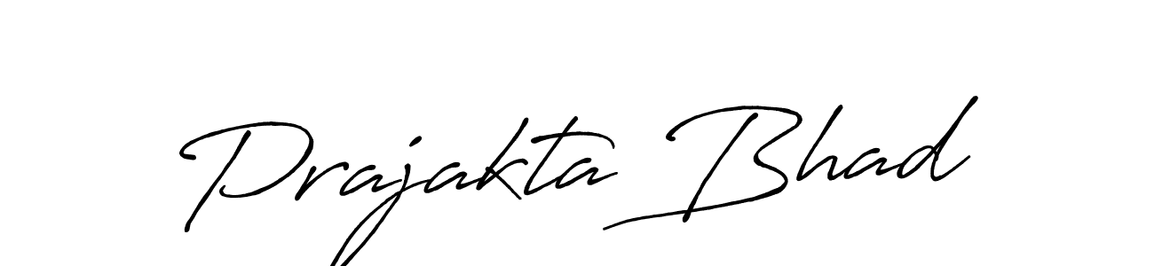 Make a beautiful signature design for name Prajakta Bhad. With this signature (Antro_Vectra_Bolder) style, you can create a handwritten signature for free. Prajakta Bhad signature style 7 images and pictures png