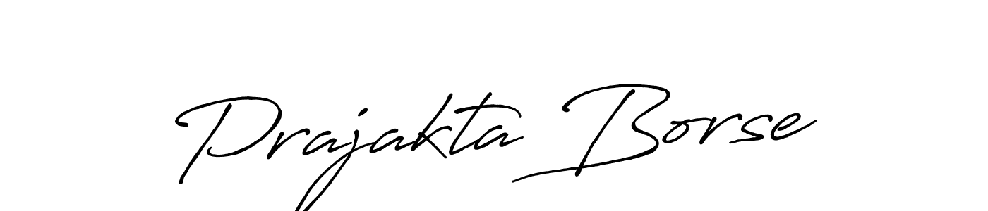 Make a beautiful signature design for name Prajakta Borse. With this signature (Antro_Vectra_Bolder) style, you can create a handwritten signature for free. Prajakta Borse signature style 7 images and pictures png