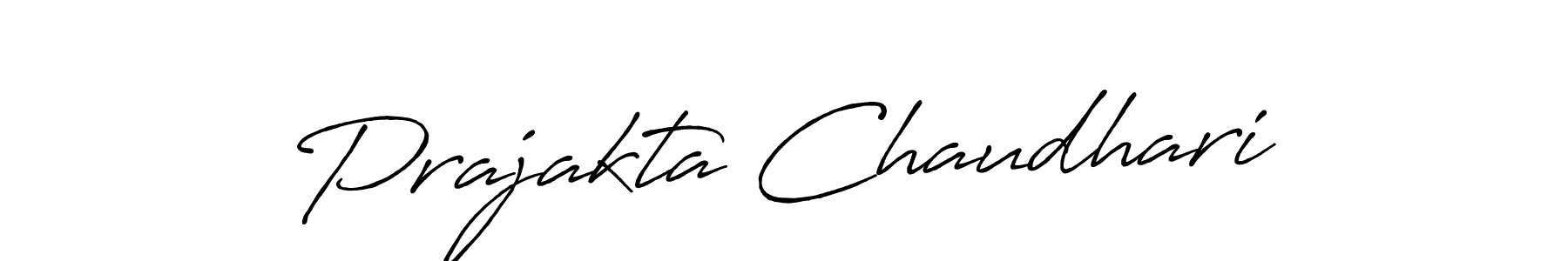 Antro_Vectra_Bolder is a professional signature style that is perfect for those who want to add a touch of class to their signature. It is also a great choice for those who want to make their signature more unique. Get Prajakta Chaudhari name to fancy signature for free. Prajakta Chaudhari signature style 7 images and pictures png