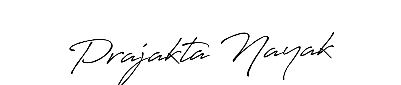 Prajakta Nayak stylish signature style. Best Handwritten Sign (Antro_Vectra_Bolder) for my name. Handwritten Signature Collection Ideas for my name Prajakta Nayak. Prajakta Nayak signature style 7 images and pictures png