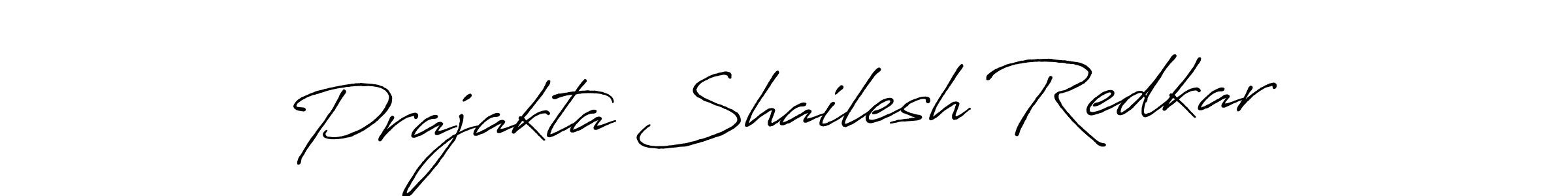 Make a beautiful signature design for name Prajakta Shailesh Redkar. With this signature (Antro_Vectra_Bolder) style, you can create a handwritten signature for free. Prajakta Shailesh Redkar signature style 7 images and pictures png