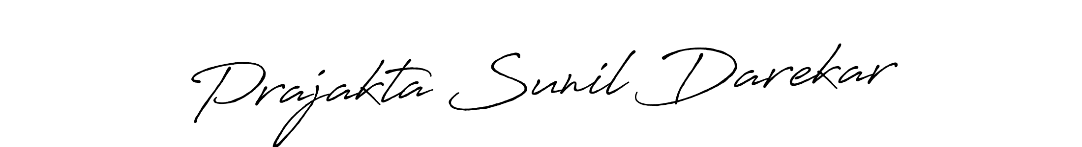 Make a beautiful signature design for name Prajakta Sunil Darekar. With this signature (Antro_Vectra_Bolder) style, you can create a handwritten signature for free. Prajakta Sunil Darekar signature style 7 images and pictures png