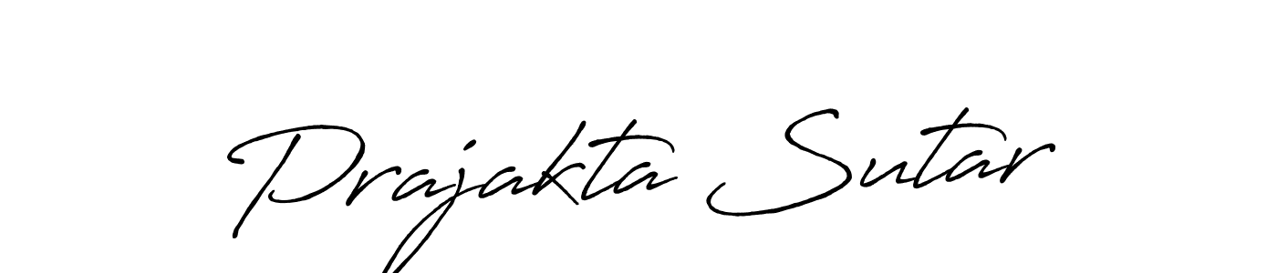Make a short Prajakta Sutar signature style. Manage your documents anywhere anytime using Antro_Vectra_Bolder. Create and add eSignatures, submit forms, share and send files easily. Prajakta Sutar signature style 7 images and pictures png