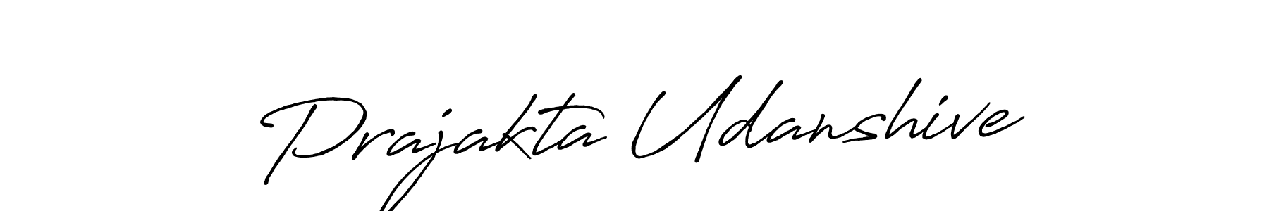 Also we have Prajakta Udanshive name is the best signature style. Create professional handwritten signature collection using Antro_Vectra_Bolder autograph style. Prajakta Udanshive signature style 7 images and pictures png