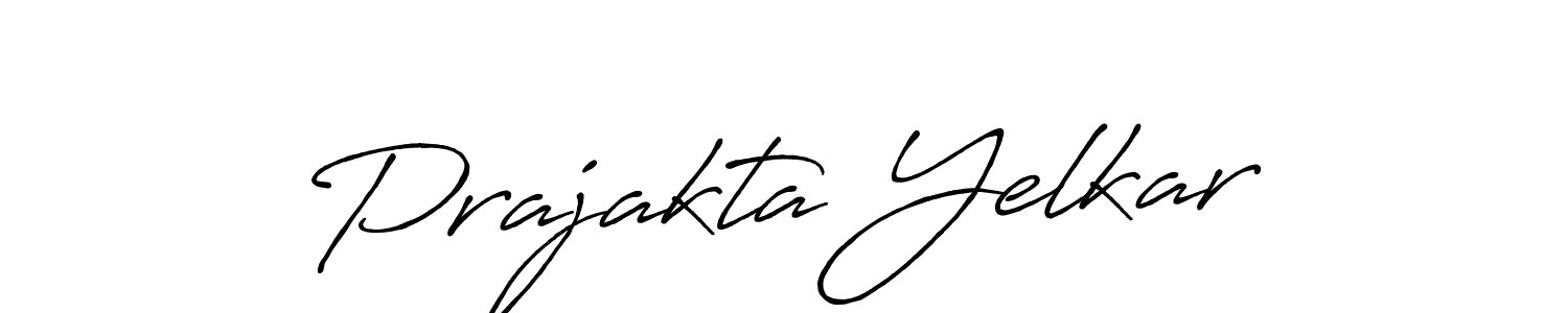 Also You can easily find your signature by using the search form. We will create Prajakta Yelkar name handwritten signature images for you free of cost using Antro_Vectra_Bolder sign style. Prajakta Yelkar signature style 7 images and pictures png