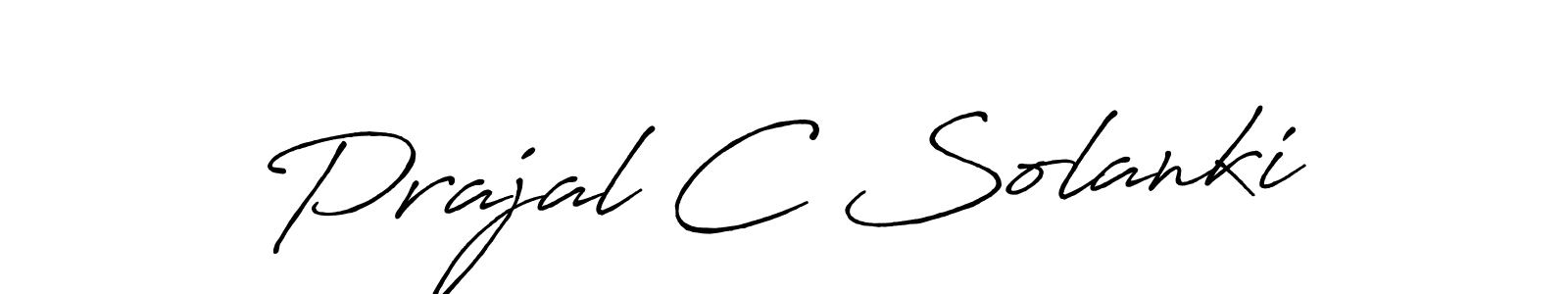 You should practise on your own different ways (Antro_Vectra_Bolder) to write your name (Prajal C Solanki) in signature. don't let someone else do it for you. Prajal C Solanki signature style 7 images and pictures png