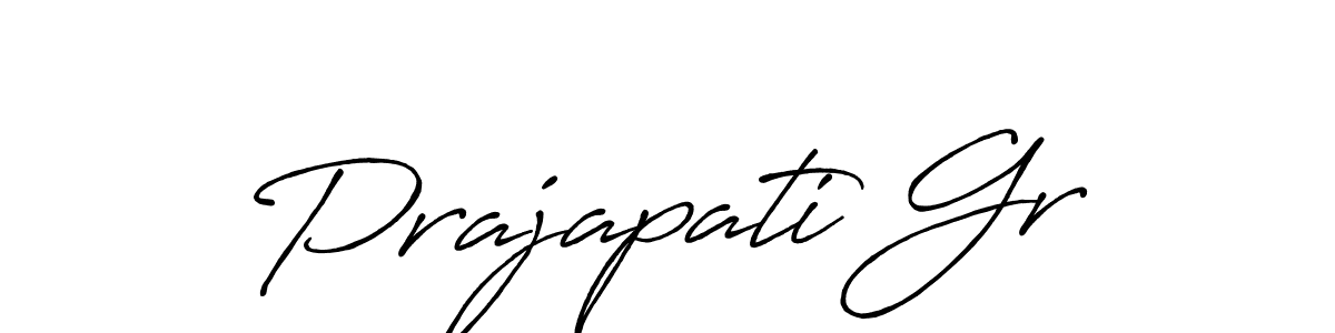 Create a beautiful signature design for name Prajapati Gr. With this signature (Antro_Vectra_Bolder) fonts, you can make a handwritten signature for free. Prajapati Gr signature style 7 images and pictures png