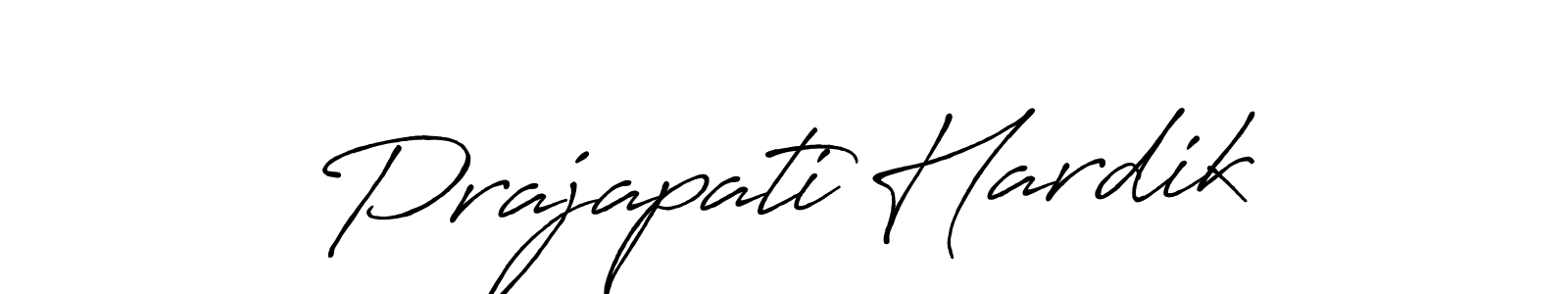 Design your own signature with our free online signature maker. With this signature software, you can create a handwritten (Antro_Vectra_Bolder) signature for name Prajapati Hardik. Prajapati Hardik signature style 7 images and pictures png