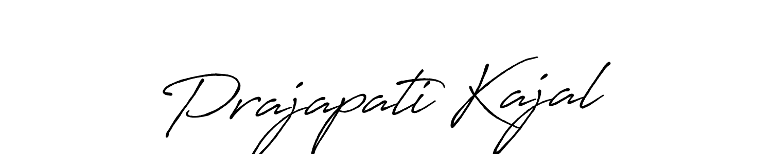 This is the best signature style for the Prajapati Kajal name. Also you like these signature font (Antro_Vectra_Bolder). Mix name signature. Prajapati Kajal signature style 7 images and pictures png