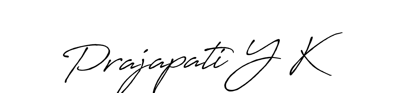 Design your own signature with our free online signature maker. With this signature software, you can create a handwritten (Antro_Vectra_Bolder) signature for name Prajapati Y K. Prajapati Y K signature style 7 images and pictures png