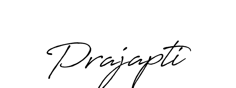 Make a beautiful signature design for name Prajapti. With this signature (Antro_Vectra_Bolder) style, you can create a handwritten signature for free. Prajapti signature style 7 images and pictures png