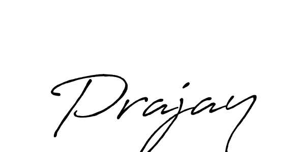 Create a beautiful signature design for name Prajay. With this signature (Antro_Vectra_Bolder) fonts, you can make a handwritten signature for free. Prajay signature style 7 images and pictures png