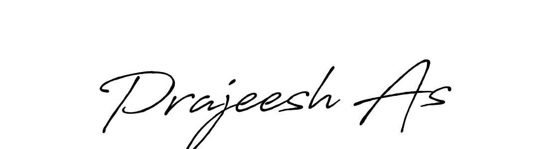 It looks lik you need a new signature style for name Prajeesh As. Design unique handwritten (Antro_Vectra_Bolder) signature with our free signature maker in just a few clicks. Prajeesh As signature style 7 images and pictures png