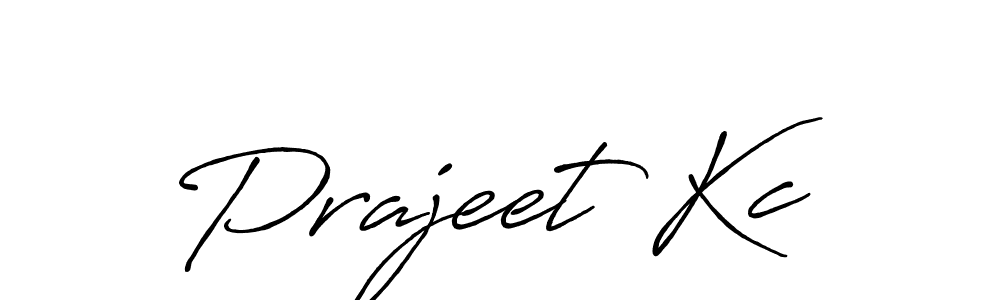 Create a beautiful signature design for name Prajeet Kc. With this signature (Antro_Vectra_Bolder) fonts, you can make a handwritten signature for free. Prajeet Kc signature style 7 images and pictures png