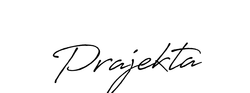 Prajekta stylish signature style. Best Handwritten Sign (Antro_Vectra_Bolder) for my name. Handwritten Signature Collection Ideas for my name Prajekta. Prajekta signature style 7 images and pictures png