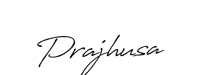 Make a beautiful signature design for name Prajhusa. With this signature (Antro_Vectra_Bolder) style, you can create a handwritten signature for free. Prajhusa signature style 7 images and pictures png