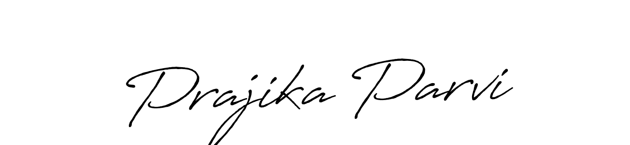 Use a signature maker to create a handwritten signature online. With this signature software, you can design (Antro_Vectra_Bolder) your own signature for name Prajika Parvi. Prajika Parvi signature style 7 images and pictures png