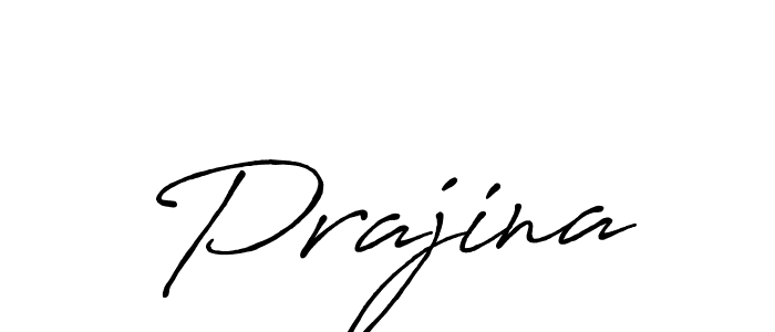 Create a beautiful signature design for name Prajina. With this signature (Antro_Vectra_Bolder) fonts, you can make a handwritten signature for free. Prajina signature style 7 images and pictures png