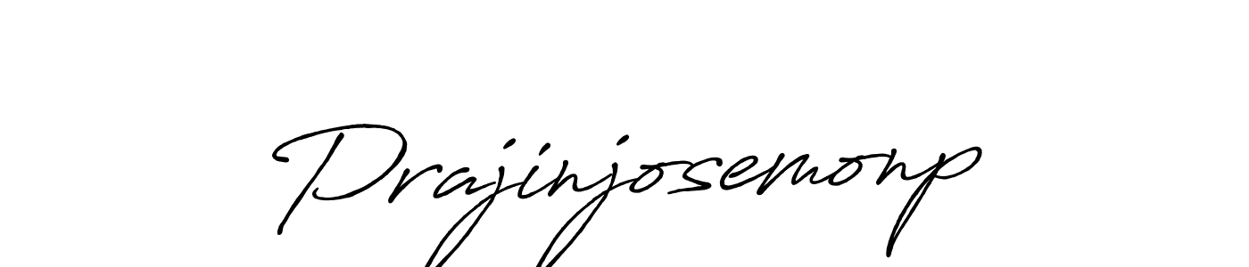 Create a beautiful signature design for name Prajinjosemonp. With this signature (Antro_Vectra_Bolder) fonts, you can make a handwritten signature for free. Prajinjosemonp signature style 7 images and pictures png