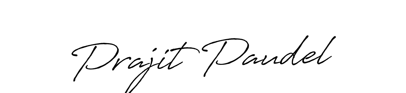 Use a signature maker to create a handwritten signature online. With this signature software, you can design (Antro_Vectra_Bolder) your own signature for name Prajit Paudel. Prajit Paudel signature style 7 images and pictures png